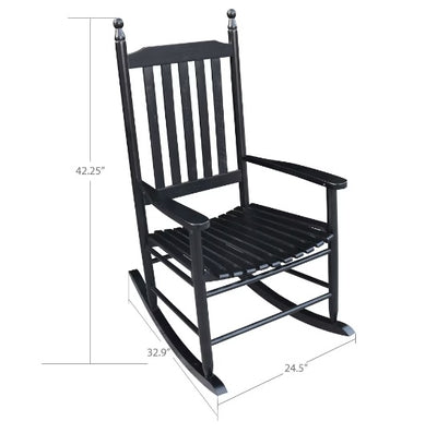 Classic Wooden Porch Rocking Chair