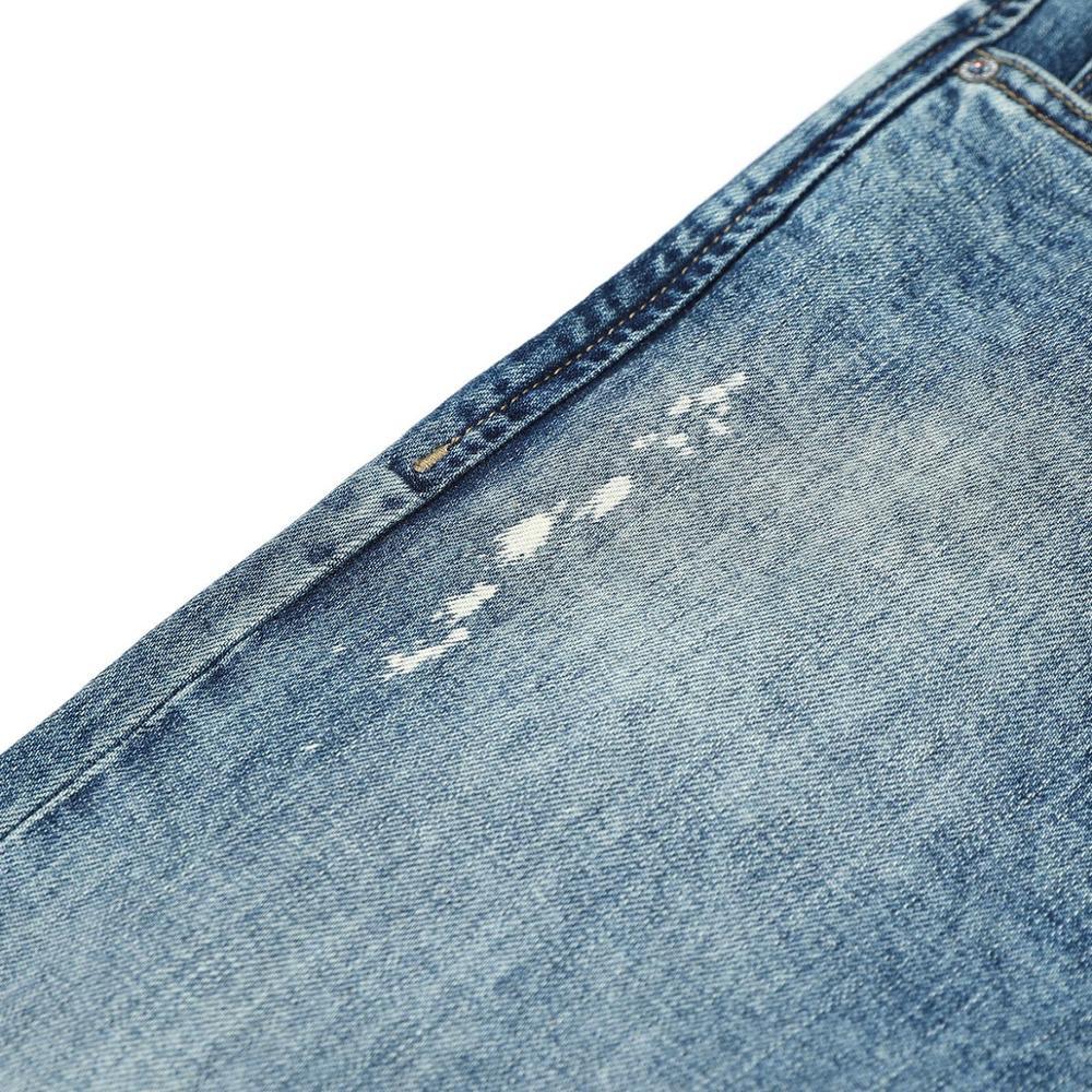 Men's Washed Straight Leg Jeans