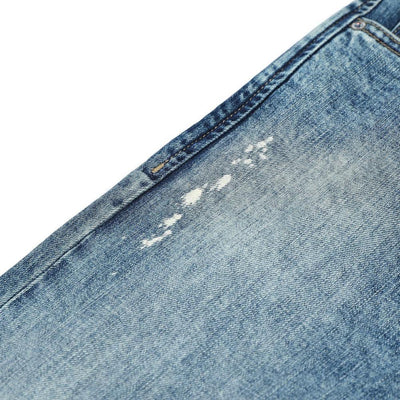 Men's Washed Straight Leg Jeans