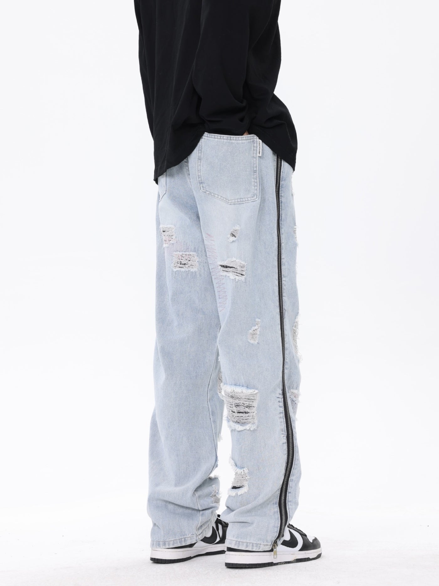 Women's Retro Loose Washed Jeans