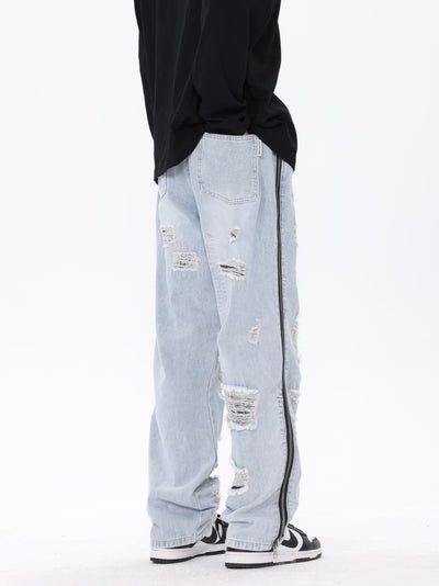 Women's Retro Loose Washed Jeans