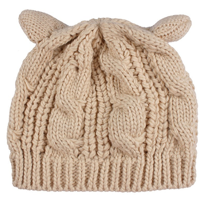 Women's Knitted Cat Ear Beanie