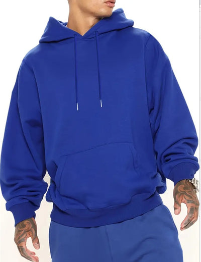 Men's Blank Colored Hoodie