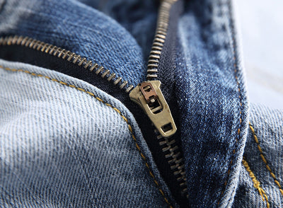 Men's Faded Ripped Jeans