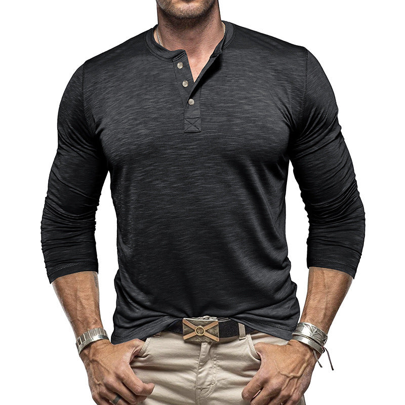 Men's Long Sleeve Collard Shirt