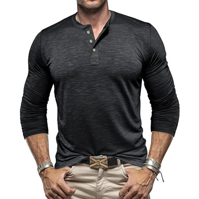 Men's Long Sleeve Collard Shirt
