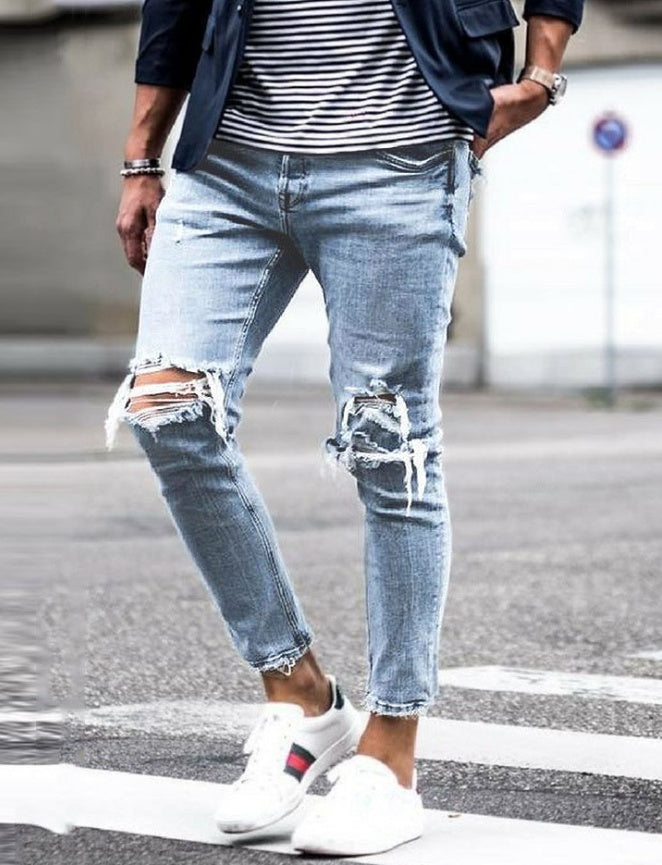 Men's Ripped Skinny Jeans