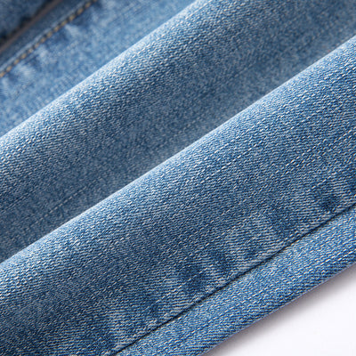 Women's Straight Cropped Cuffed Ankle Jeans