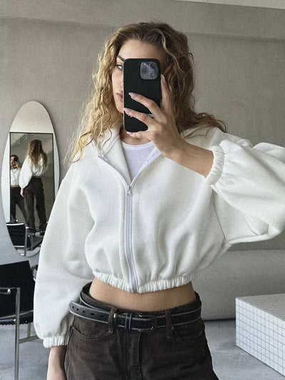 Women's Crop Top Hoodie