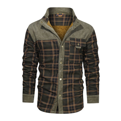 Men's Fleece Flannel Coat