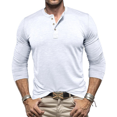 Men's Long Sleeve Collard Shirt