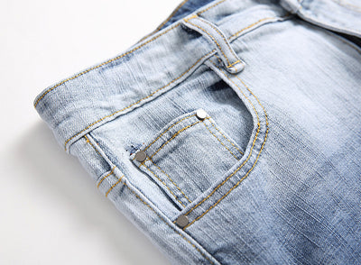 Men's Faded Ripped Jeans