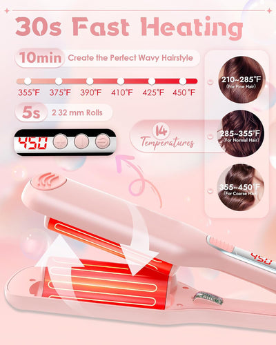 Anti Scald Hair Crimper