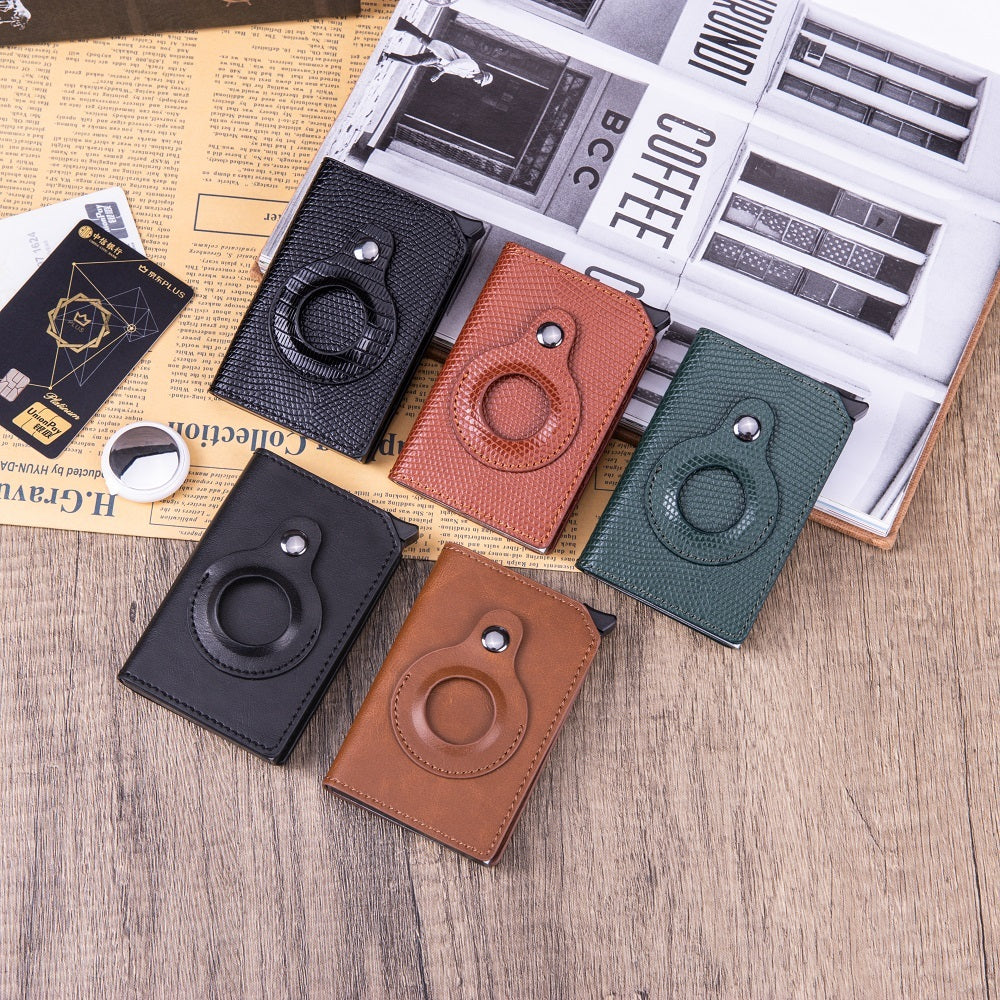 Men's Anti-theft Swipe Card Holder Tracker Wallet