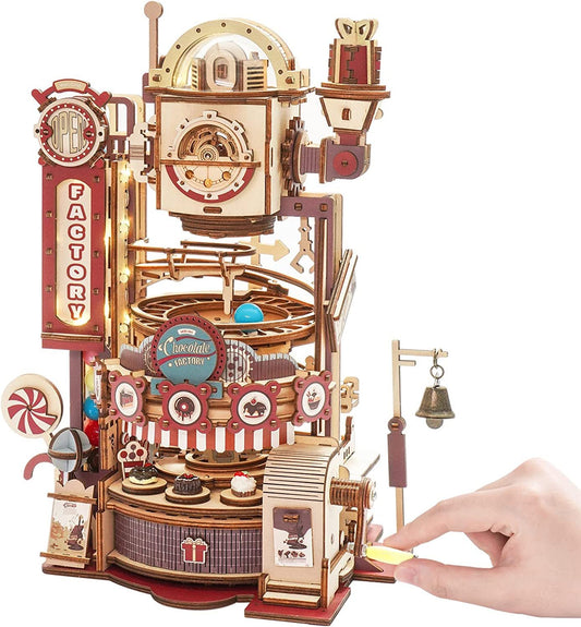 Robotime ROKR Marble Chocolate Factory 3D Wooden Puzzle