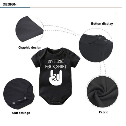 Baby Toddler My First Rock Shirt Onesie