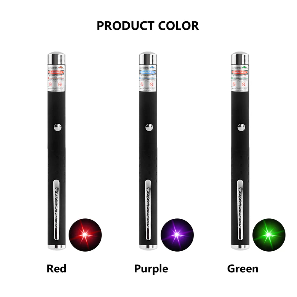 3 Packs 900Mile Laser Light Pointer Pen Green Blue Red Light Visible Beam Lazer