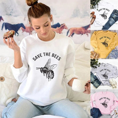 Women's Save the Bees Sweatshirt Pullover