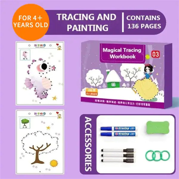 Montessori Kids Educational Drawing Book