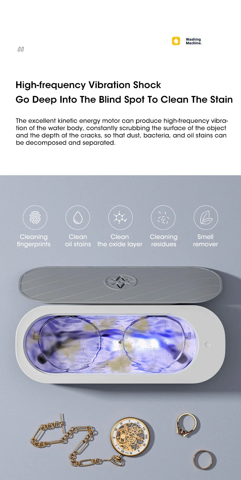 Ultrasonic Cleaner - Glasses, Jewelry, etc