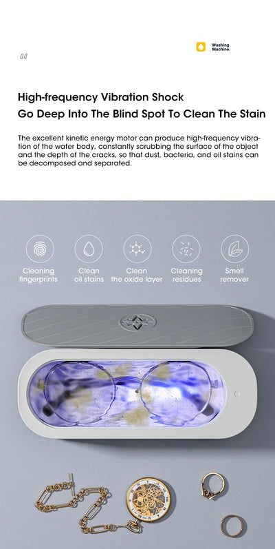 Ultrasonic Cleaner - Glasses, Jewelry, etc
