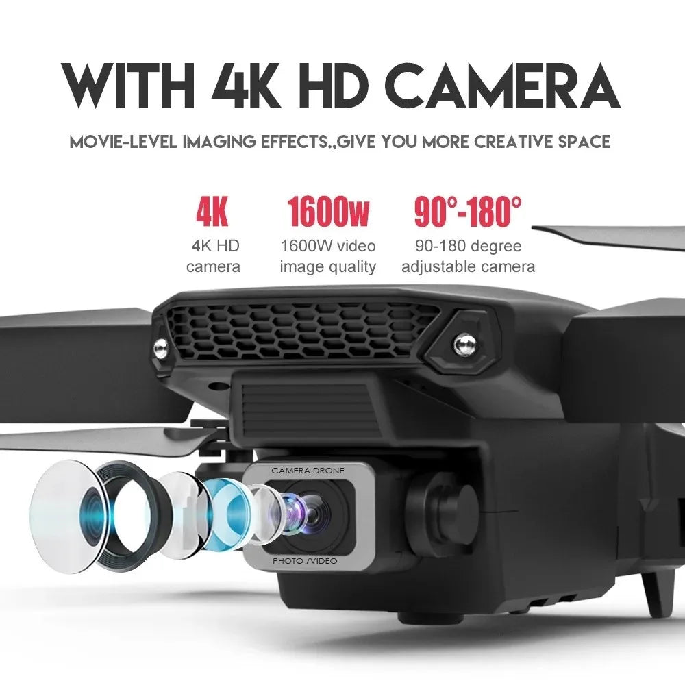 RC Drone E88Pro with 4K Wide Angle Dual HD Camera