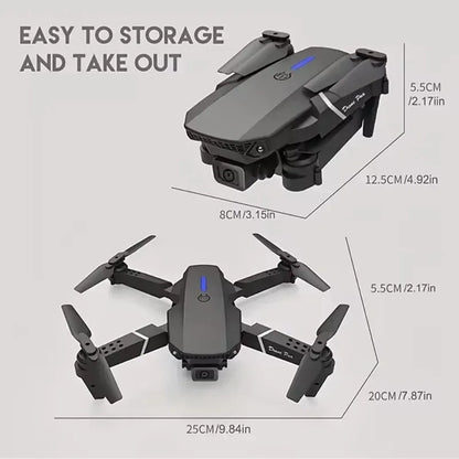 RC Drone E88Pro with 4K Wide Angle Dual HD Camera