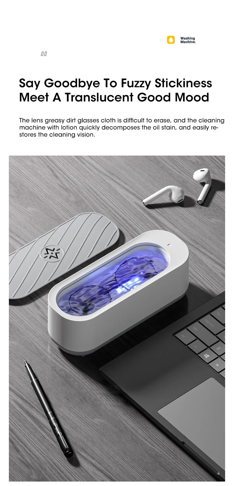 Ultrasonic Cleaner - Glasses, Jewelry, etc