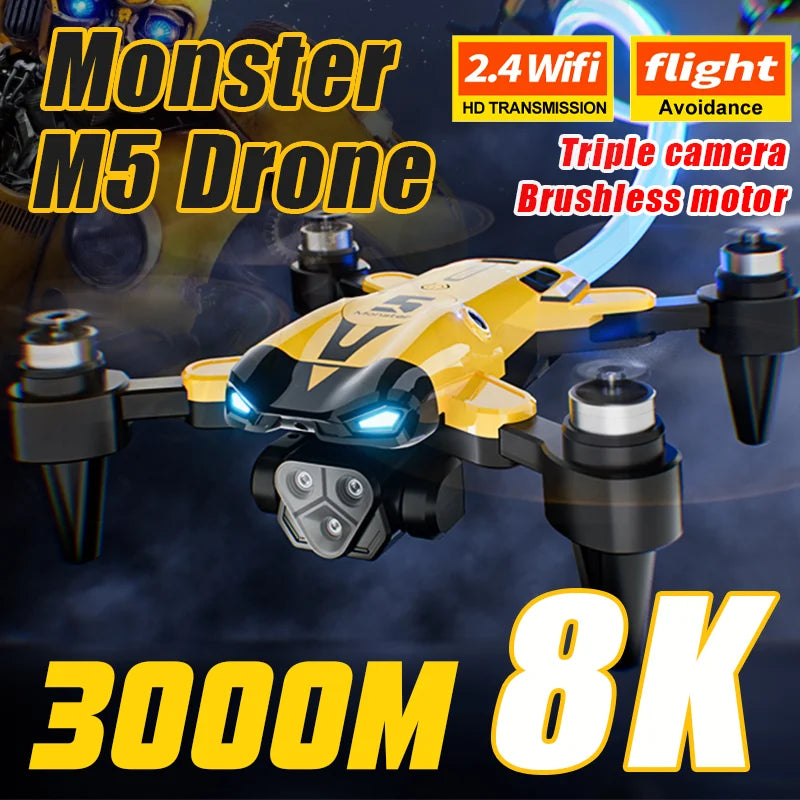 KBDFA New M5 Max Drone with 8K 4K HD Camera