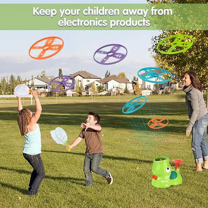 Flying Disc Launcher Toy: Outdoor Fun for Kids 4-8