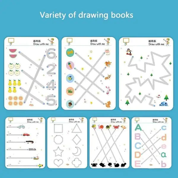 Montessori Kids Educational Drawing Book