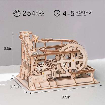 ROKR Marble Roller Coaster 3D Wooden Puzzle