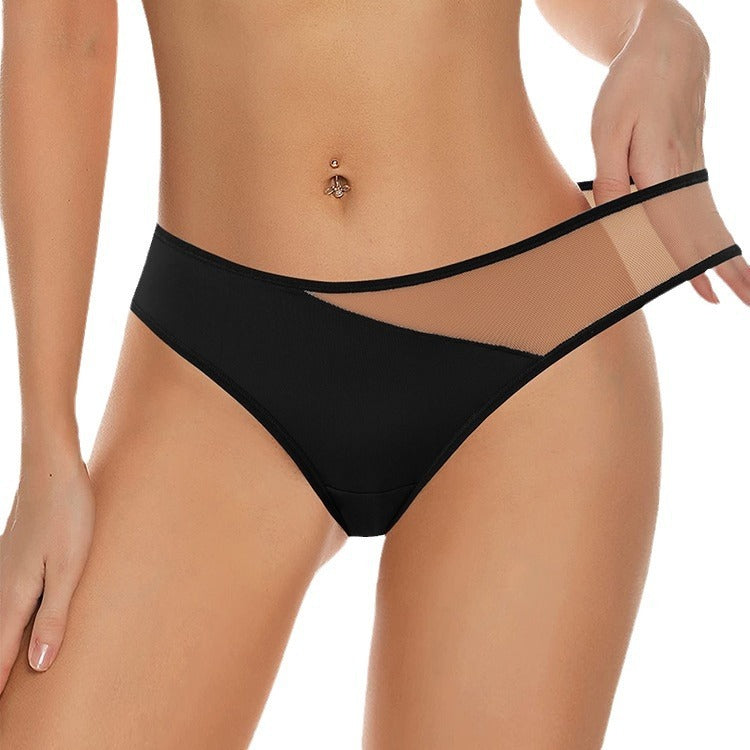 Women's Sexy Transparent Cutting Mesh Panties