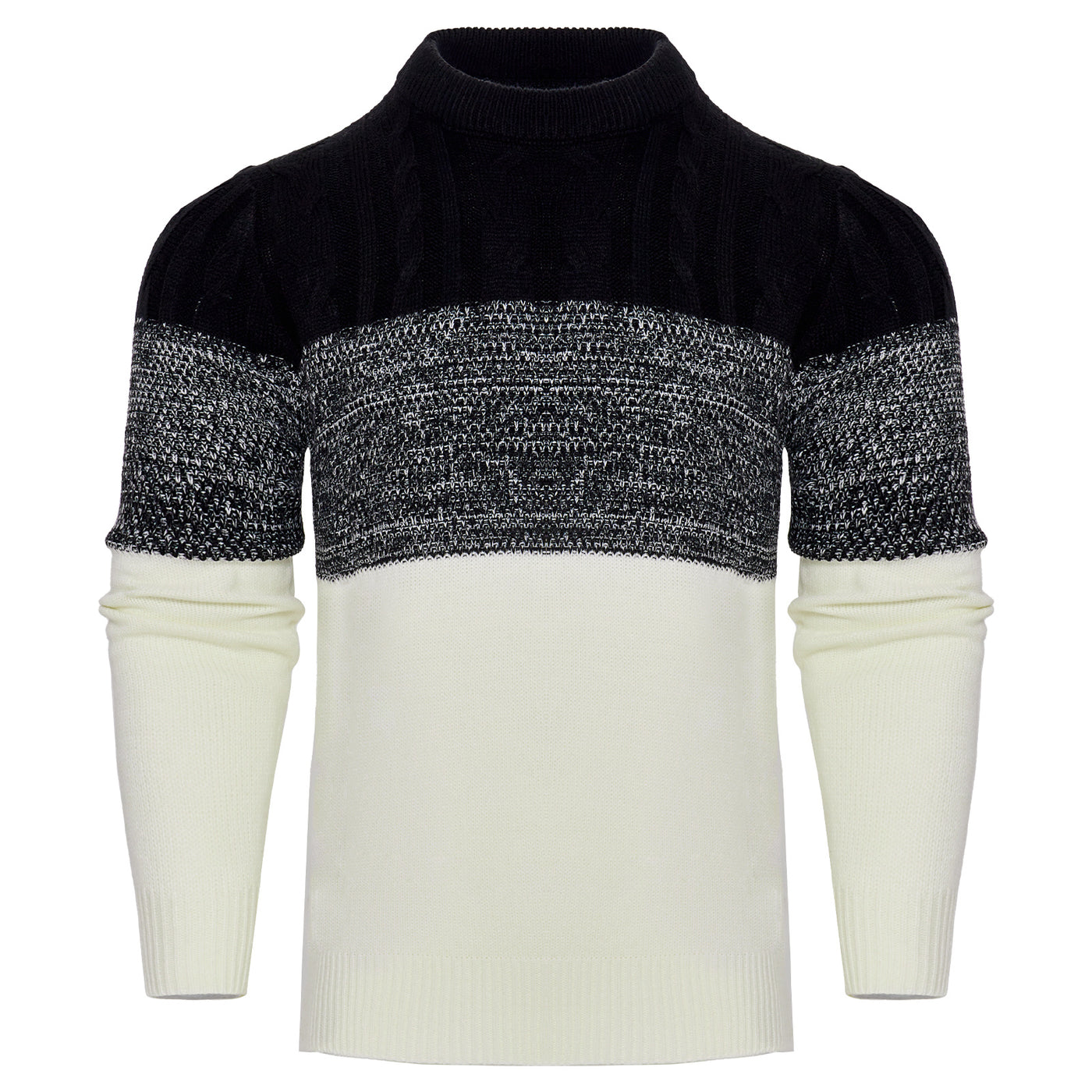 Men's Casual Long Sleeve Knit Sweatshirt