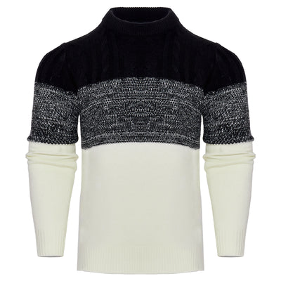 Men's Casual Long Sleeve Knit Sweatshirt