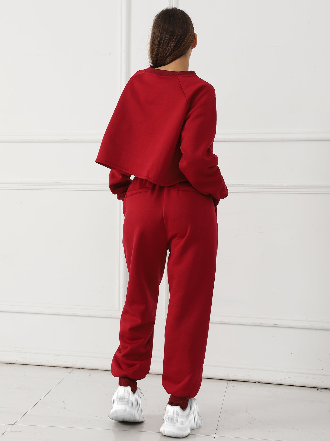 Women's Long Sleeve Sweater and Sweatpants Set