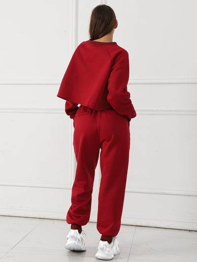 Women's Long Sleeve Sweater and Sweatpants Set