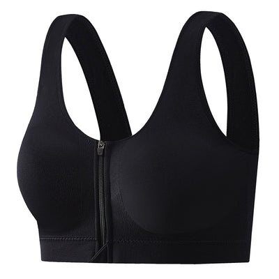Front Zip Shockproof Sports Bra