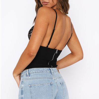 Women's Sleeveless Lace Top