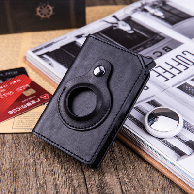 Men's Anti-theft Swipe Card Holder Tracker Wallet