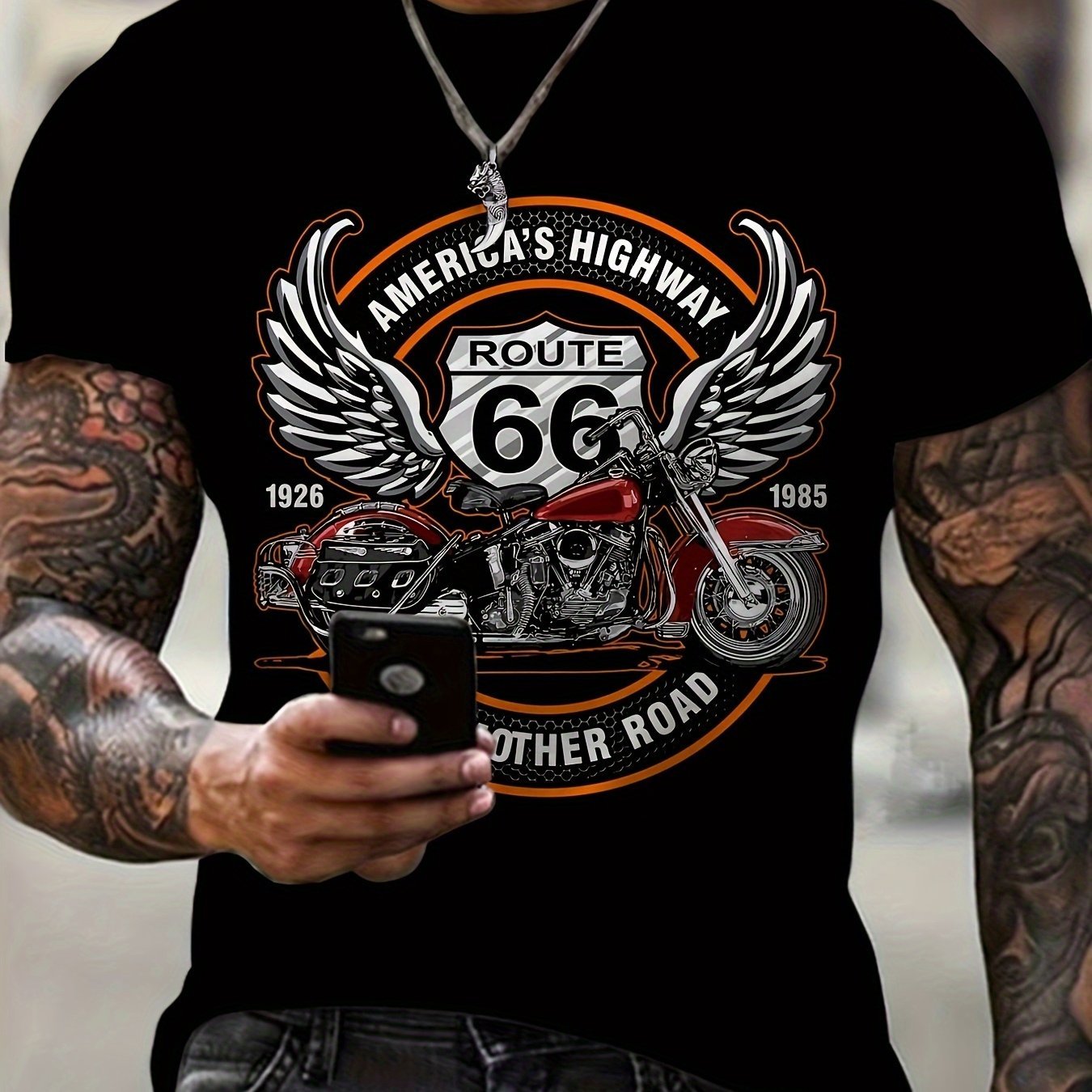 Men's Route 66 Motorcycle Dry Fit Shirt