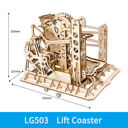 ROKR Marble Roller Coaster 3D Wooden Puzzle