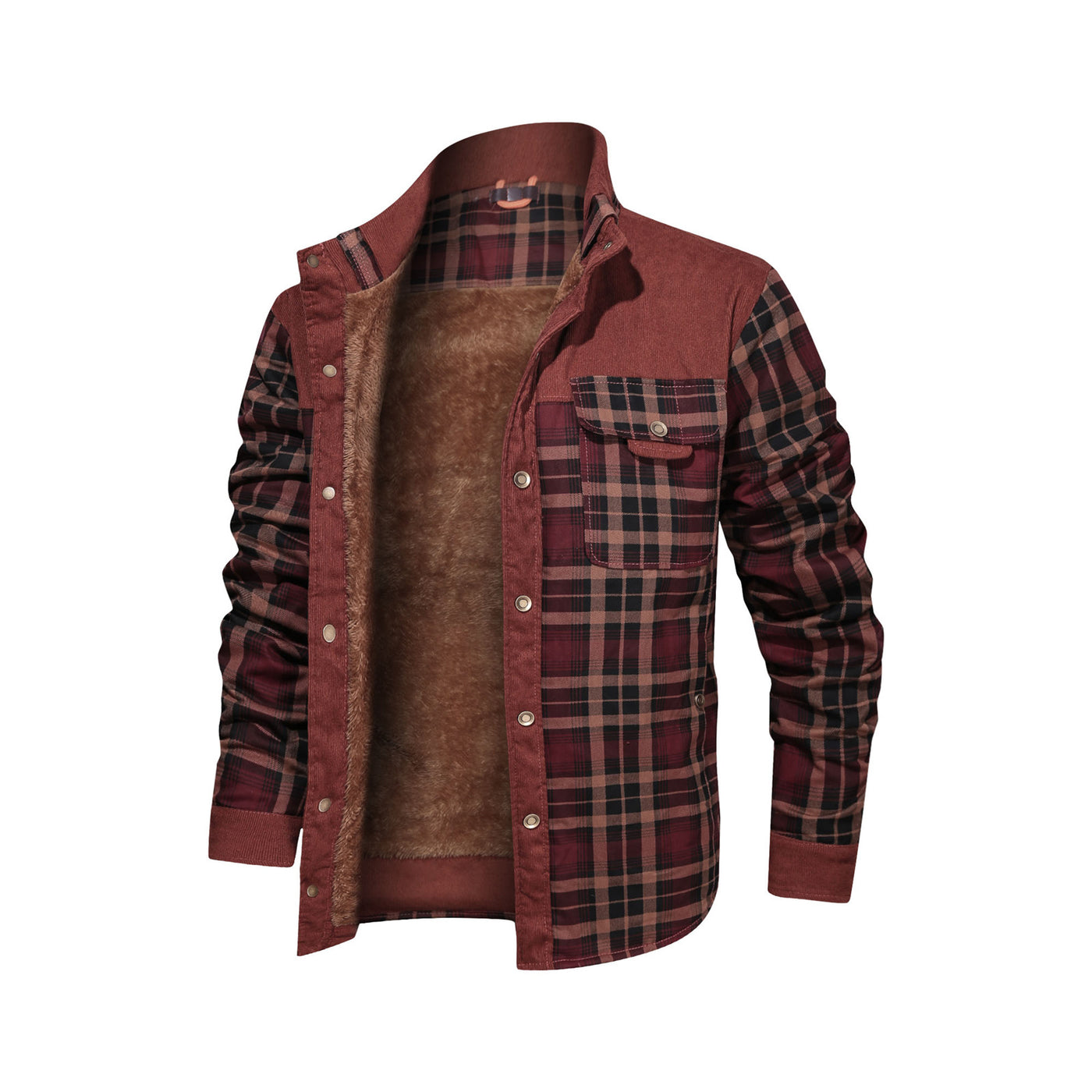 Men's Fleece Flannel Coat