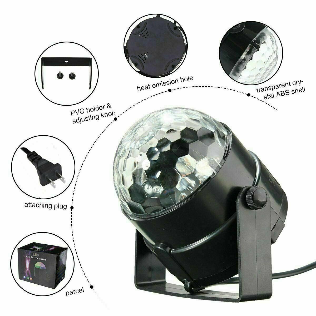 LED Disco Strobe Party Light