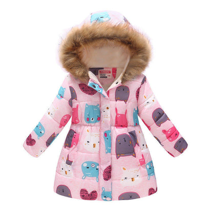 Girl's Winter Fur Jackets