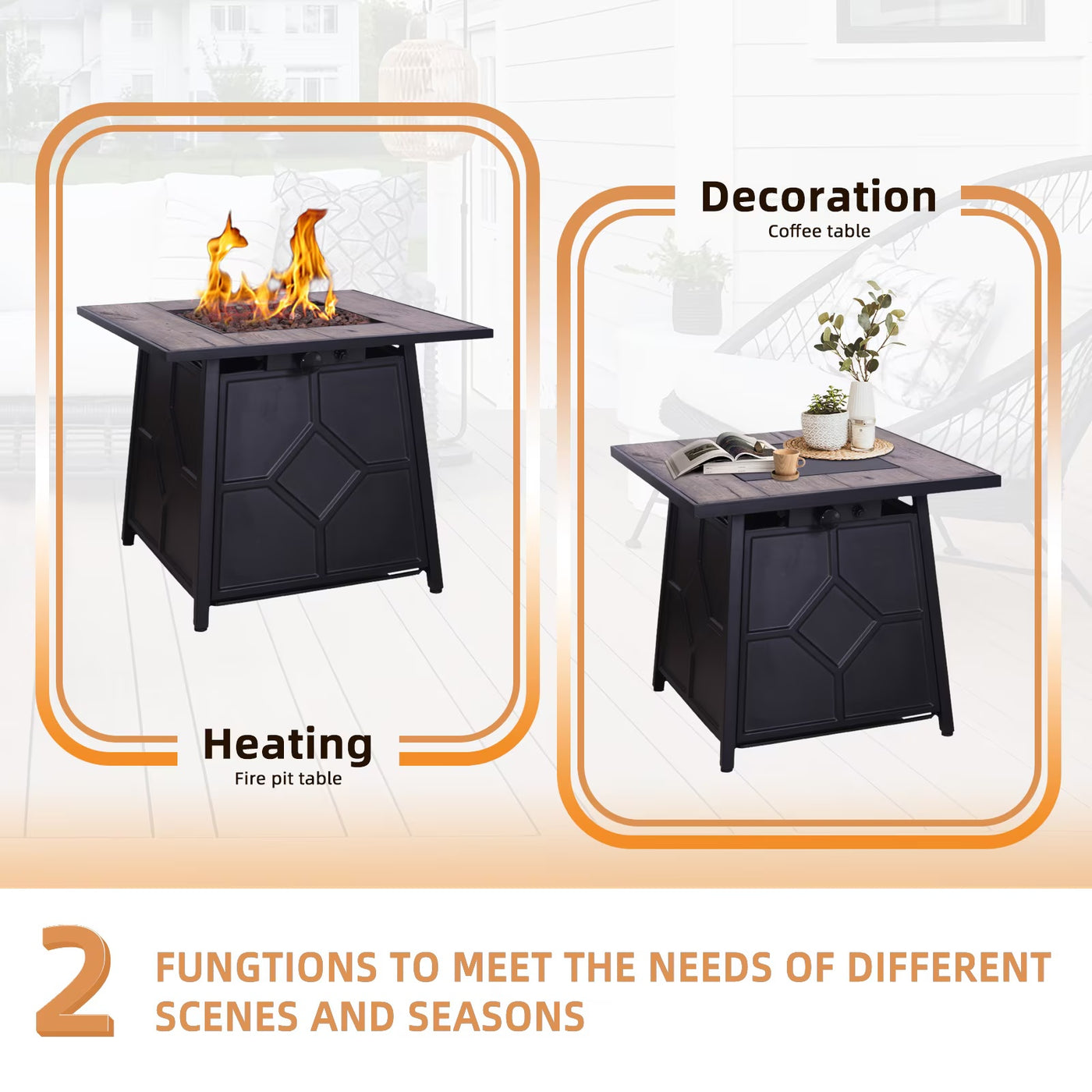 Steel Propane Pit Table