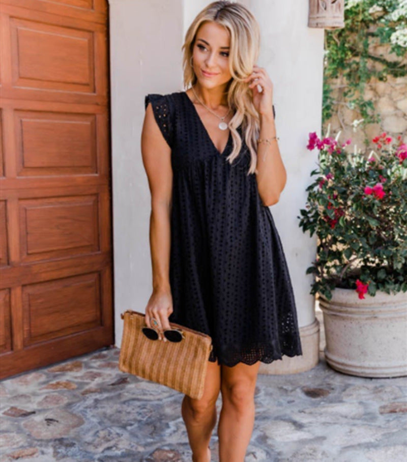 Women's Lace V-Neck Sundress