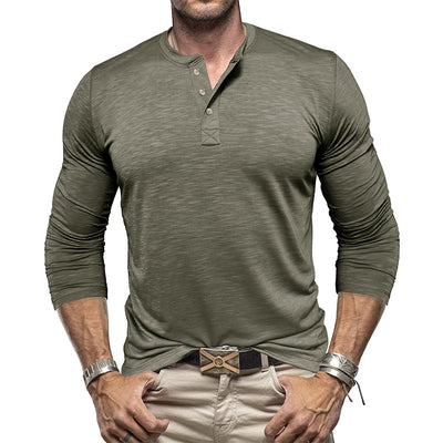 Men's Long Sleeve Collard Shirt