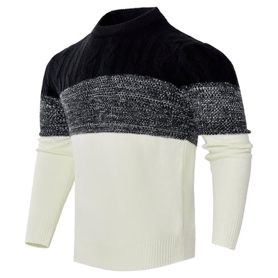 Men's Casual Long Sleeve Knit Sweatshirt