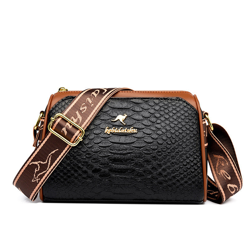 Women's Rhombus Leather Shoulder Bag